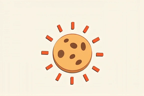 Illustration of a cookie icon representing data privacy